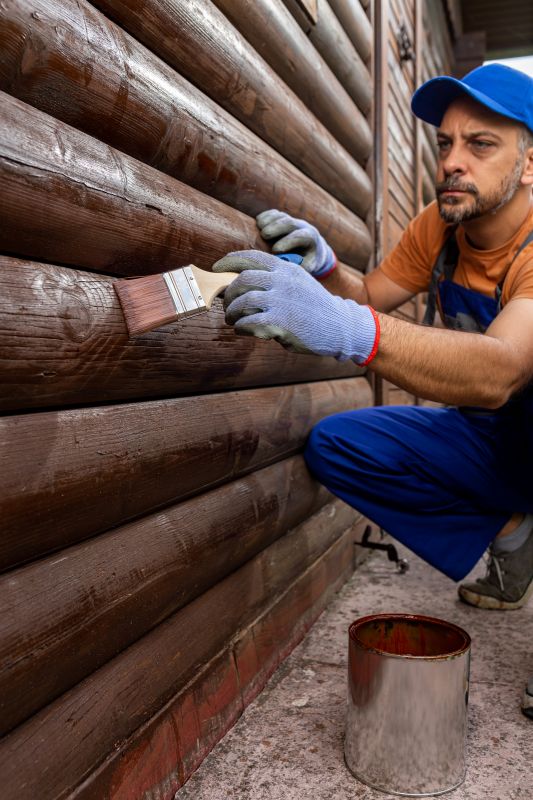 Exterior Door Staining