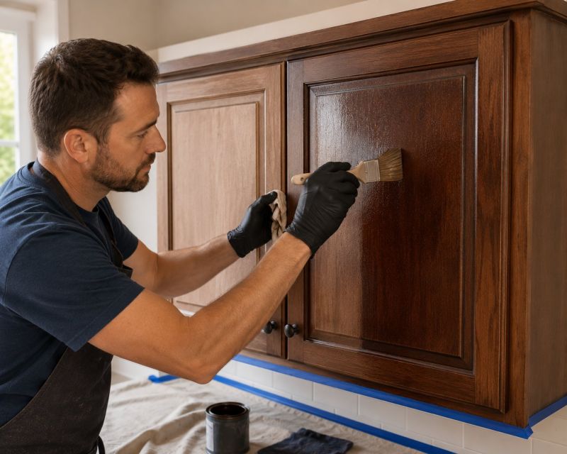 Oak Cabinet Refinishing in Cincinnati, OH
