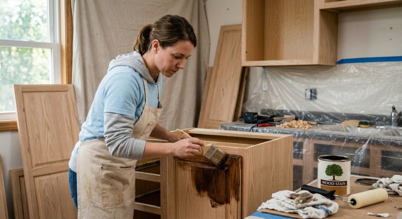 Oak Cabinet Refinishing in Muncie, IN