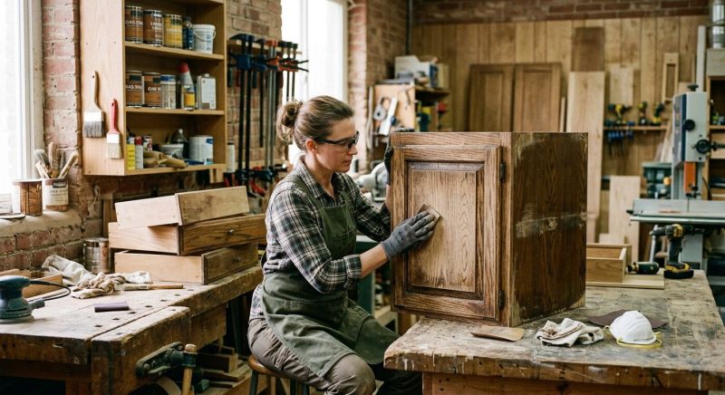 Oak Cabinet Refinishing in Indianapolis, IN