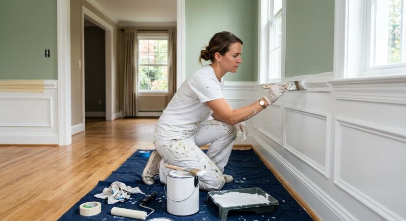 Wood Trim Painting in Waco, TX